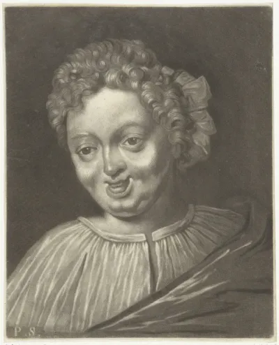Kop van een lachende man