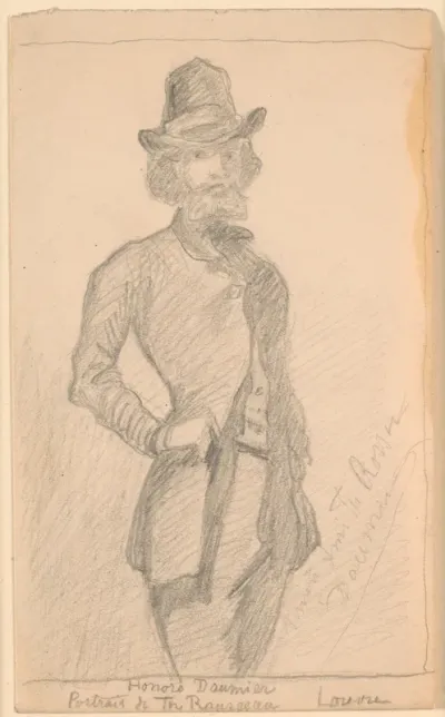 Kopi af H. Daumiers maleri af Th. Rousseau i Louvre