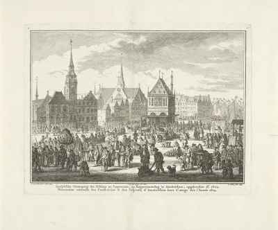 Koppermaandag met leprozenoptocht te Amsterdam, 1604