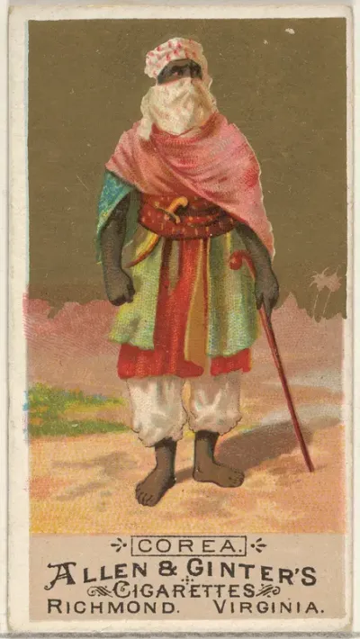 Korea, from the Natives in Costume series (N16) for Allen & Ginter Cigarettes Brands