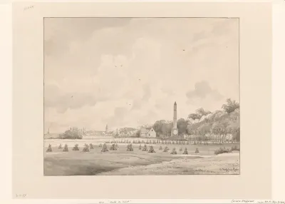 Korenveld met de Naald te Soestdijk