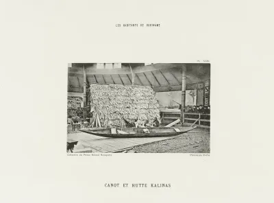 Korjaal en Caraïebse woning op de Koloniale Tentoonstelling, Amsterdam 1883