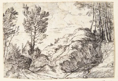 Korsvej med et hus