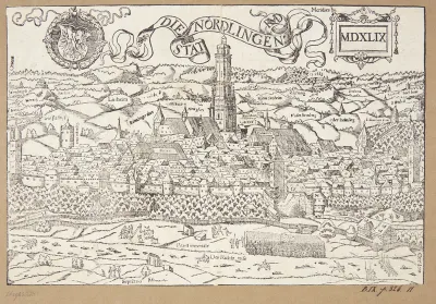 Kort over Nördlingen