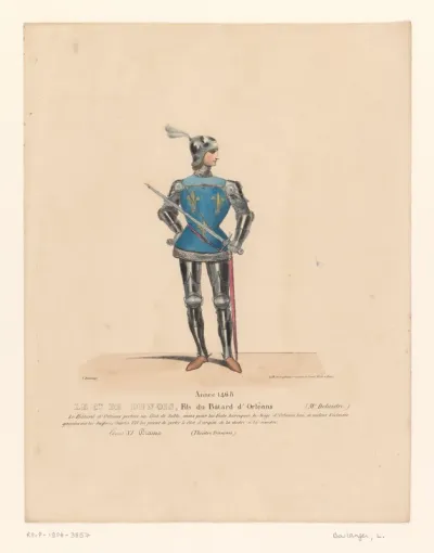 Kostuum van de graaf van Dunois uit het drama Louis XI à Péronne