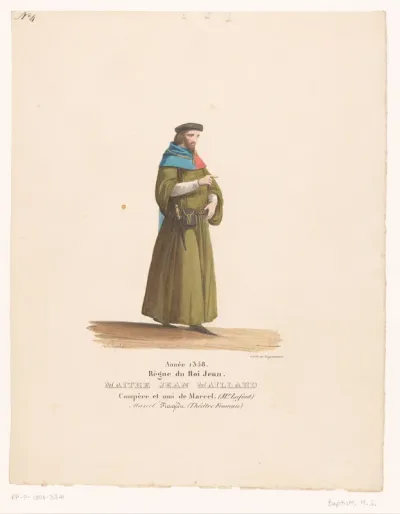 Kostuum van Jean de Maillard uit de tragedie Marcel