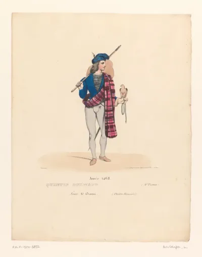Kostuum van Quentin Durward uit het drama Louis XI à Péronne