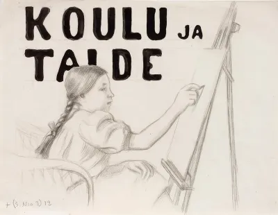 Koulu ja taide - Leena piirtää