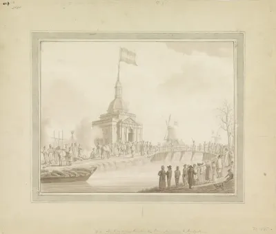 Kozakken bivak bij Amsterdam, 1813