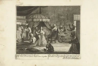 Kraamkamer van de apen, ca. 1720