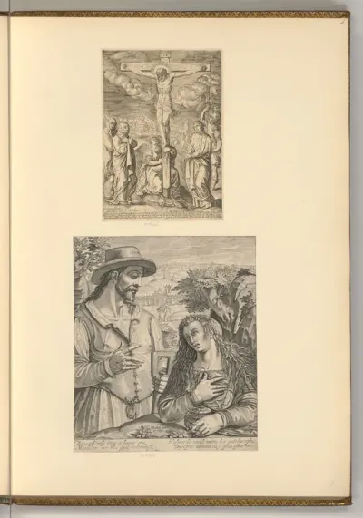 Kreuzigung Christi; Christus als Gärtner mit Maria Magdalena