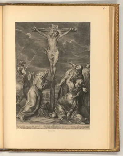 Kreuzigung Christi mit Franz von Assisi