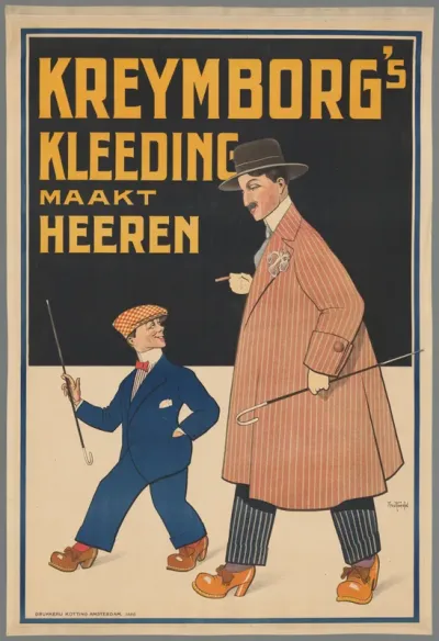 Kreymborg's kleeding maakt heeren