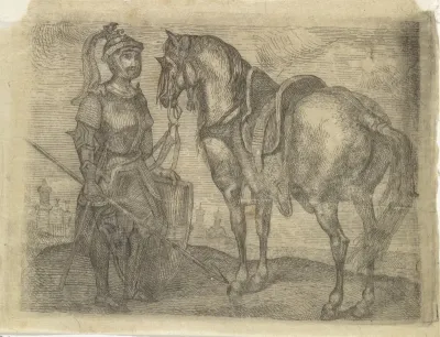 Krijgsman en zijn paard