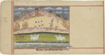 Krishna blust een bosbrand
