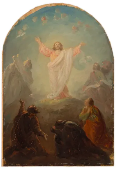 Kristuksen kirkastus, alttaritaululuonnos