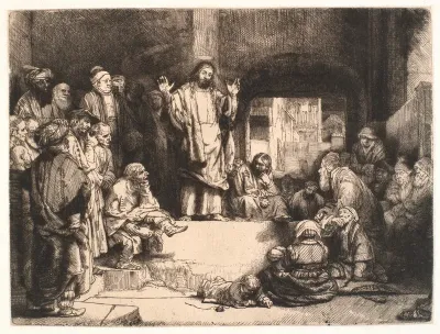 Kristus prædiker for folket ("La petite Tombe")