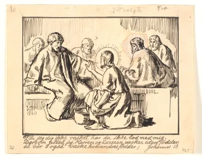 Kristus vasker Peters fødder