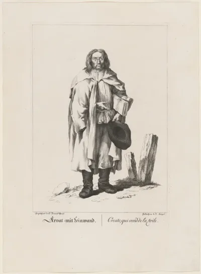 Kroat mit Leinwand (Linen Merchant)