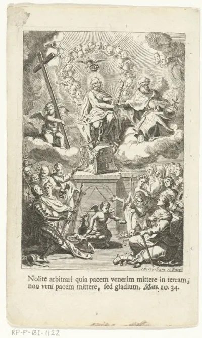 Kroning en aanbidding van Christus