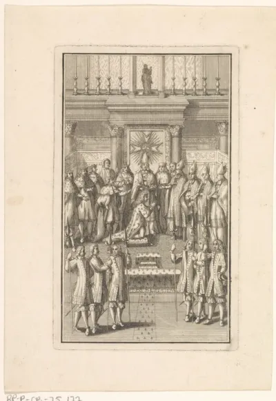 Kroning van een Franse koning