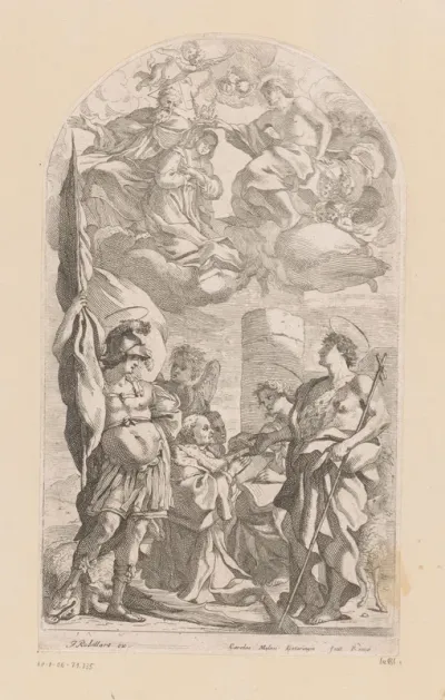 Kroning van Maria met Johannes de Doper en H. Florian