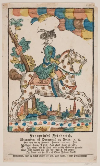 Kronprins Frederik til hest