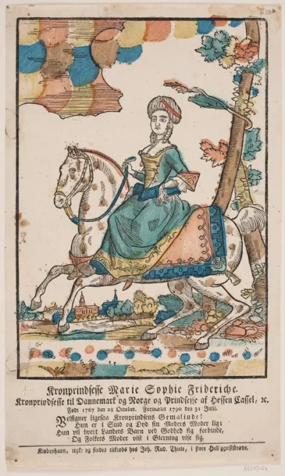 Kronprinsesse Marie Sophie Frederikke til hest