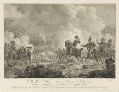 Kroonprins Willem Frederik George Lodewijk bij de Slag bij Waterloo en Fleurus