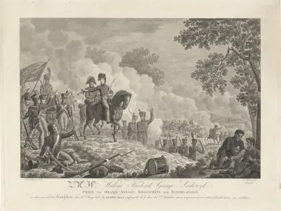 Kroonprins Willem Frederik George Lodewijk bij Quatre Bras