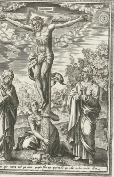 Kruisiging met Maria, Johannes de Doper en Maria Magdalena