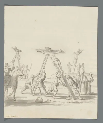 Kruisiging van Christus en de twee dieven