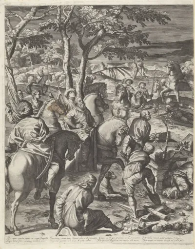 Kruisiging van Christus (linker deel)