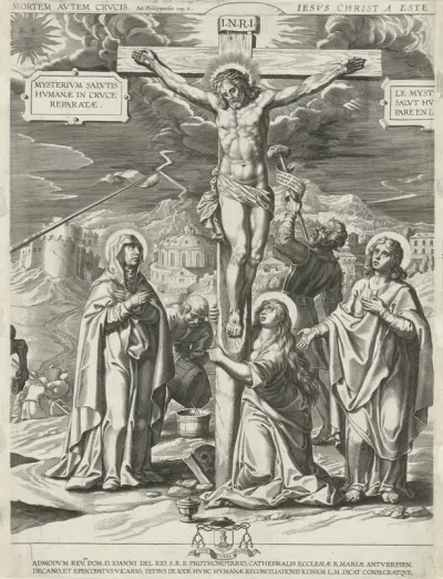 Kruisiging van Christus, middendeel