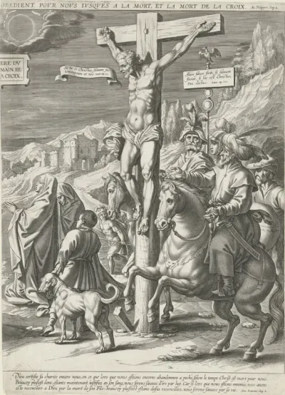 Kruisiging van Christus, rechterdeel