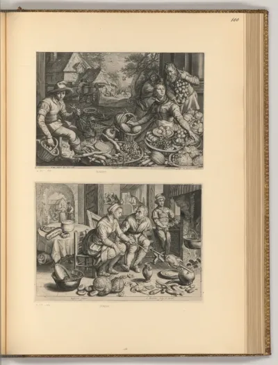 Küchen- und Marktszenen mit biblischen Darstellungen (Allegorie)