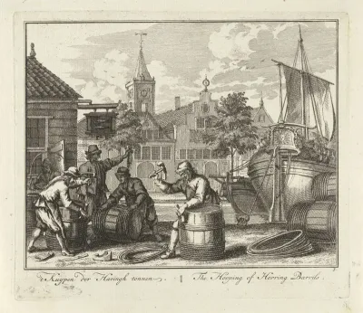Kuipen van haringtonnen