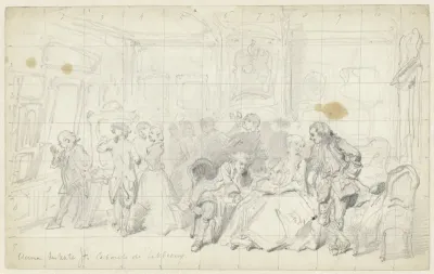 Kunstbeschouwing in een oud Hollands huis