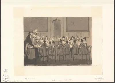 Kunstbeschouwing voor de vrouwelijke leerlingen van Christiaan Andriessen