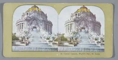 Kunstmatige waterval op de Wereldtentoonstelling van 1904 in Saint Louis