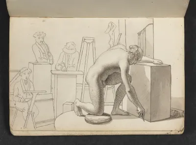 Kunstnere der tegner efter model