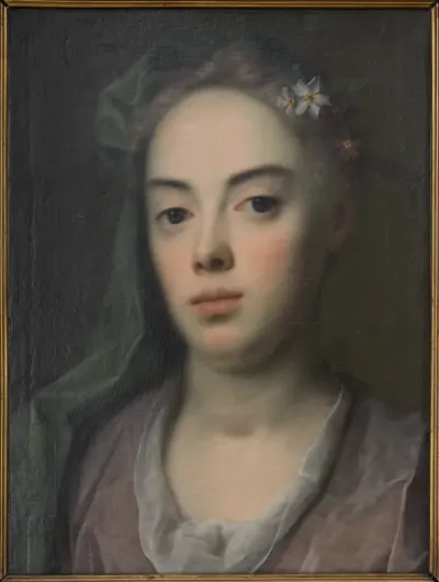 Kunstnerens hustru Esther, f. Winther