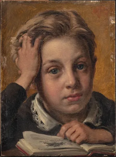 Kunstnerens søn, Holger, i hans tiende år