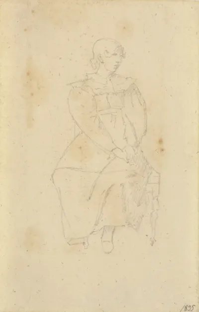Kunstnerens søster Adolfine