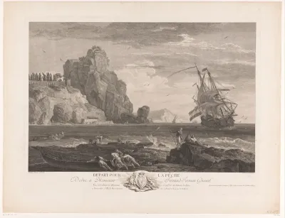 Kustlandschap met vissers