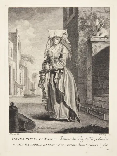 Kvinde fra Napoli (Femme du Peuple Napolitaine vêtue comme dans les jours de fête)