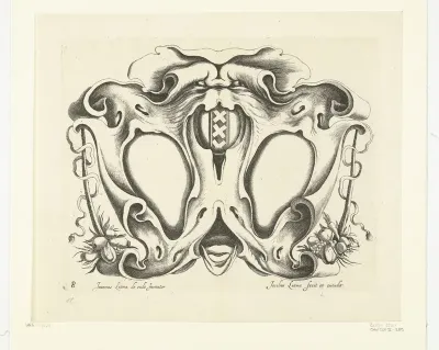 Kwabcartouche met wapen van Amsterdam