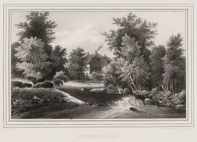 Kymi Manor, illustration for Finland Depicted in Drawings, booklet X