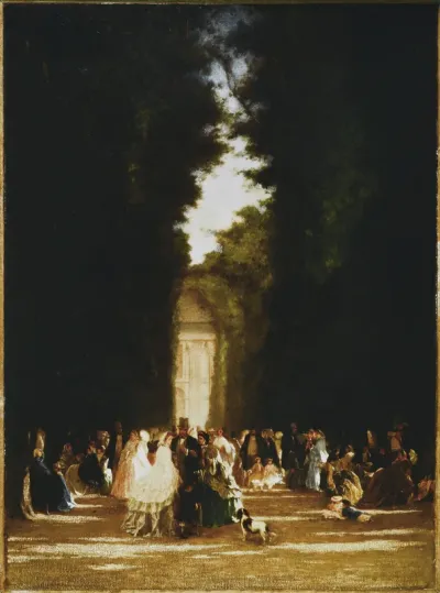 L'allée des Feuillants, aux Tuileries, sous le Second Empire