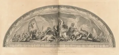 L'Allemagne Cintre du Salon de la Guerre du côté des appartemens du Roi (Germany, Center of the Salon of War next to the King's Chambers) [pl. 37]